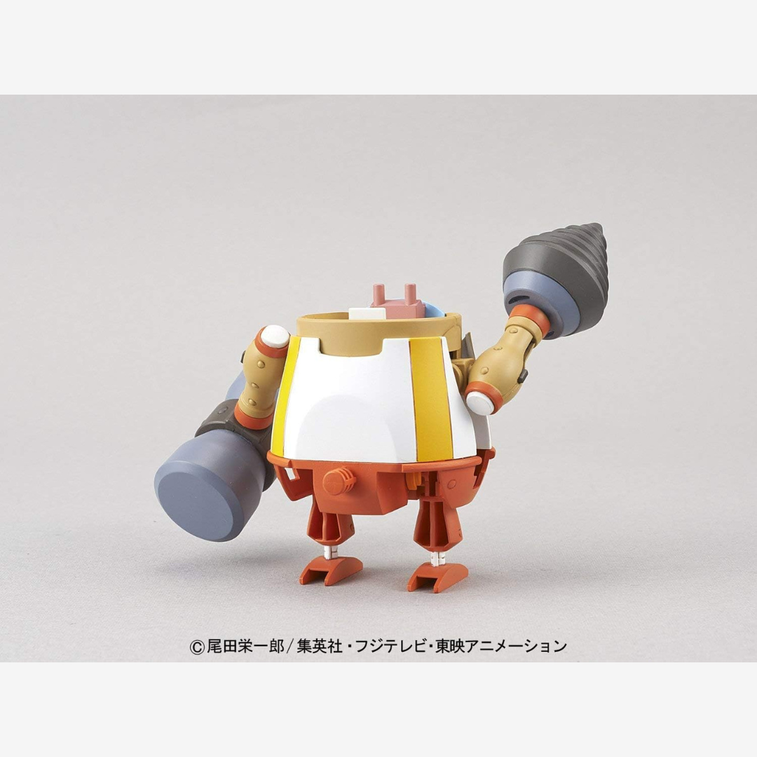 Box Bandai Chopper Robo Super No.4 Kung Fu Tracer One Piece, robot mecha con guantoni ispirato alla Kung Fu Point di Chopper, kit da assemblare senza colla né vernice