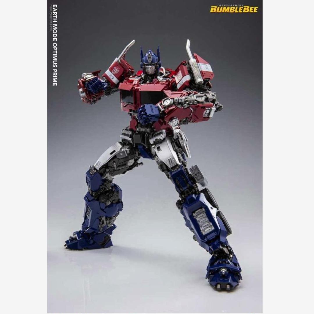 Modello Optimus Prime Yolopark da Bumblebee, kit dettagliato da assemblare senza colla, con ascia e blaster, perfetto per collezionisti Transformers
