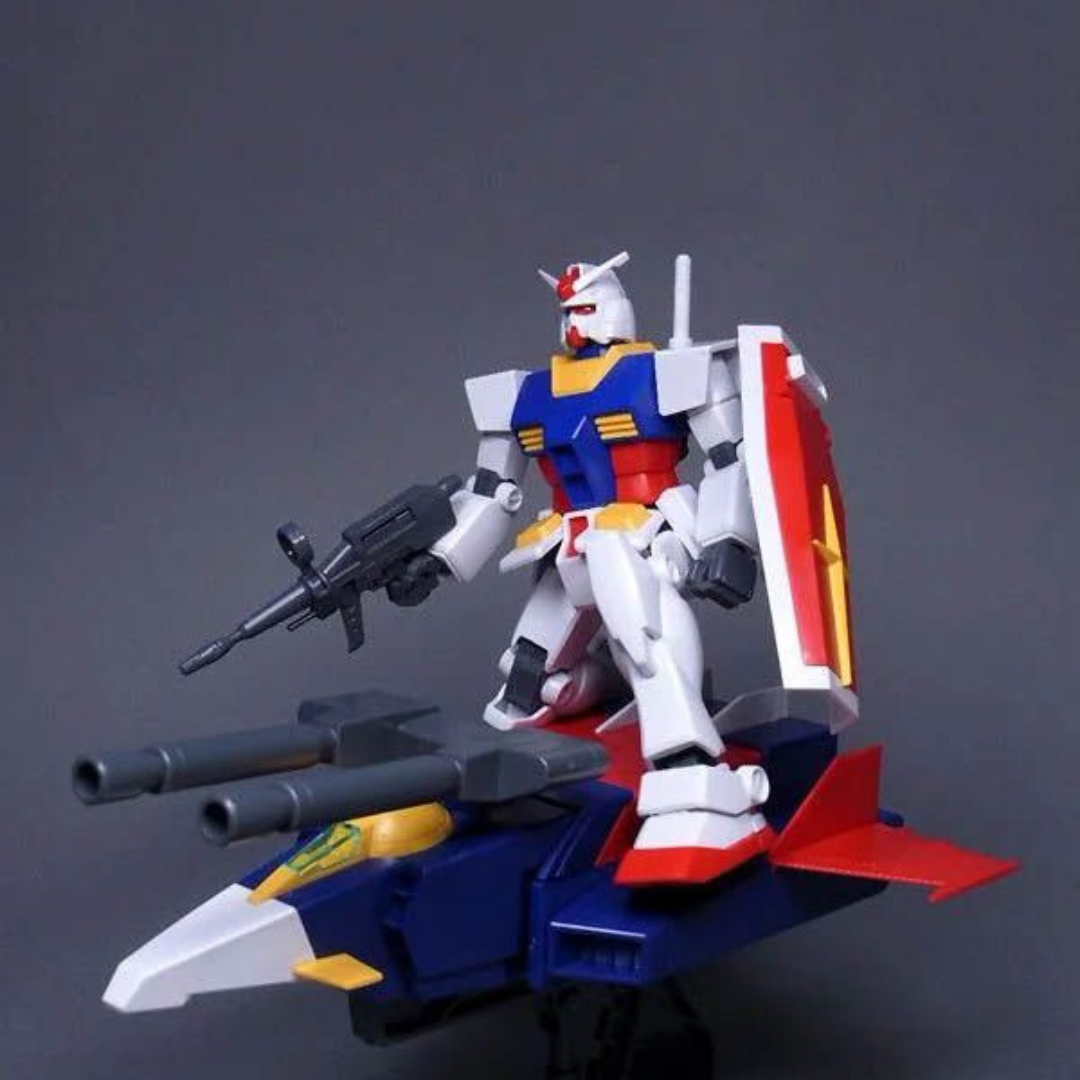 Gunpla Bandai HG 1/144 G-Armor G-Fighter + RX-78-2 Gundam, kit assemblabile senza colla, modello combinato leggendario della serie Mobile Suit Gundam.
