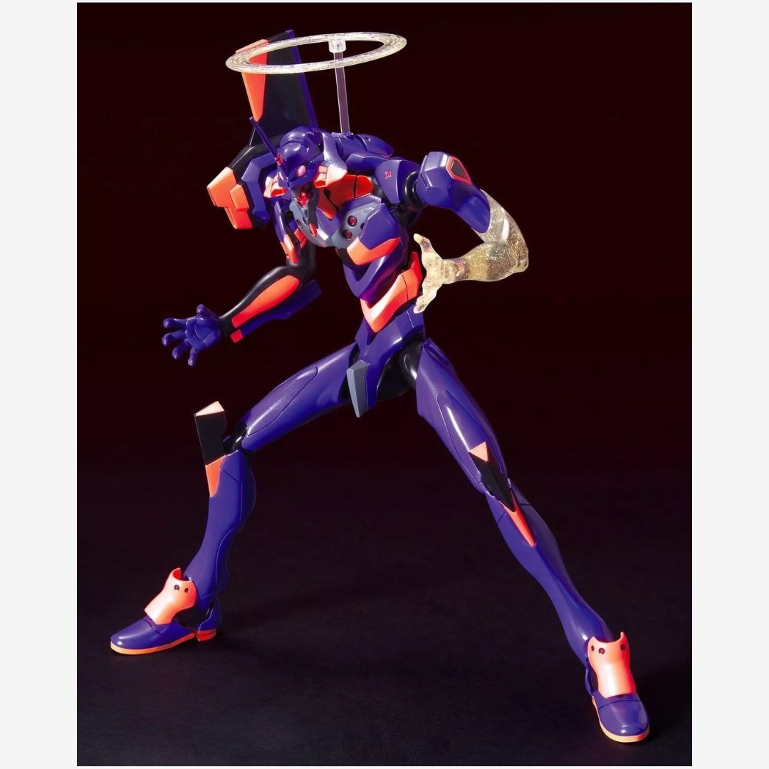 Box kit Bandai Evangelion Unit-01 Awakening Ver. tratto da Evangelion 2.0, con alone e mano luminosa, model kit da montare senza colla né vernice