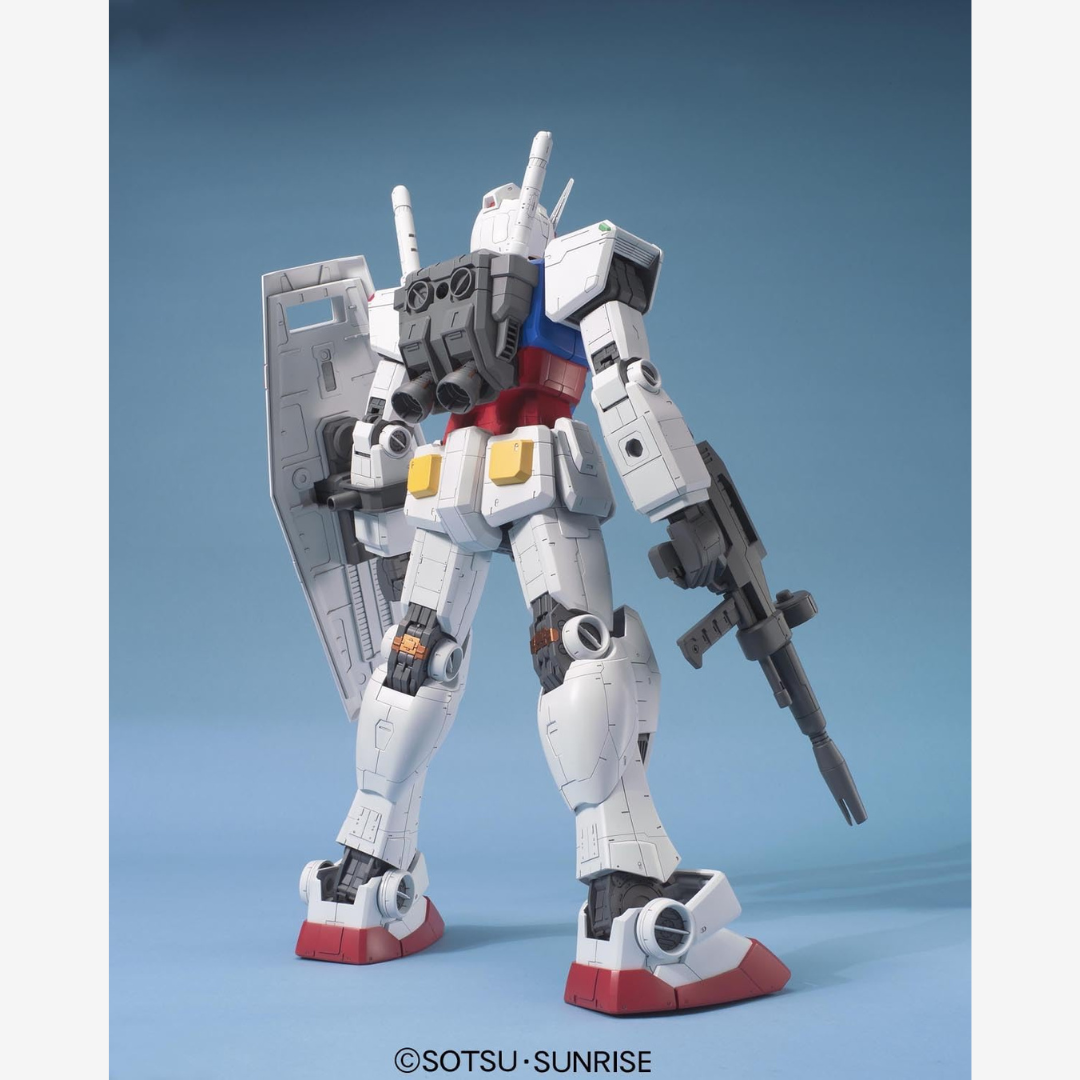 Gunpla Mega Size RX-78-2 Gundam Bandai 1/48, modello alto 375 mm da assemblare senza colla, dettagliato, perfetto per fan Mobile Suit Gundam.