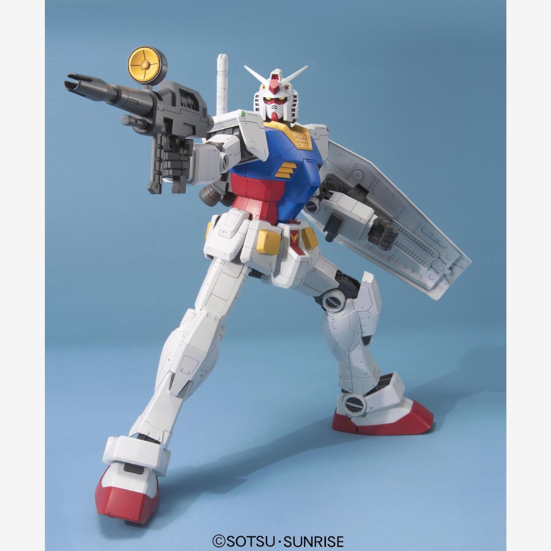 Gunpla Mega Size RX-78-2 Gundam Bandai 1/48, modello alto 375 mm da assemblare senza colla, dettagliato, perfetto per fan Mobile Suit Gundam.
