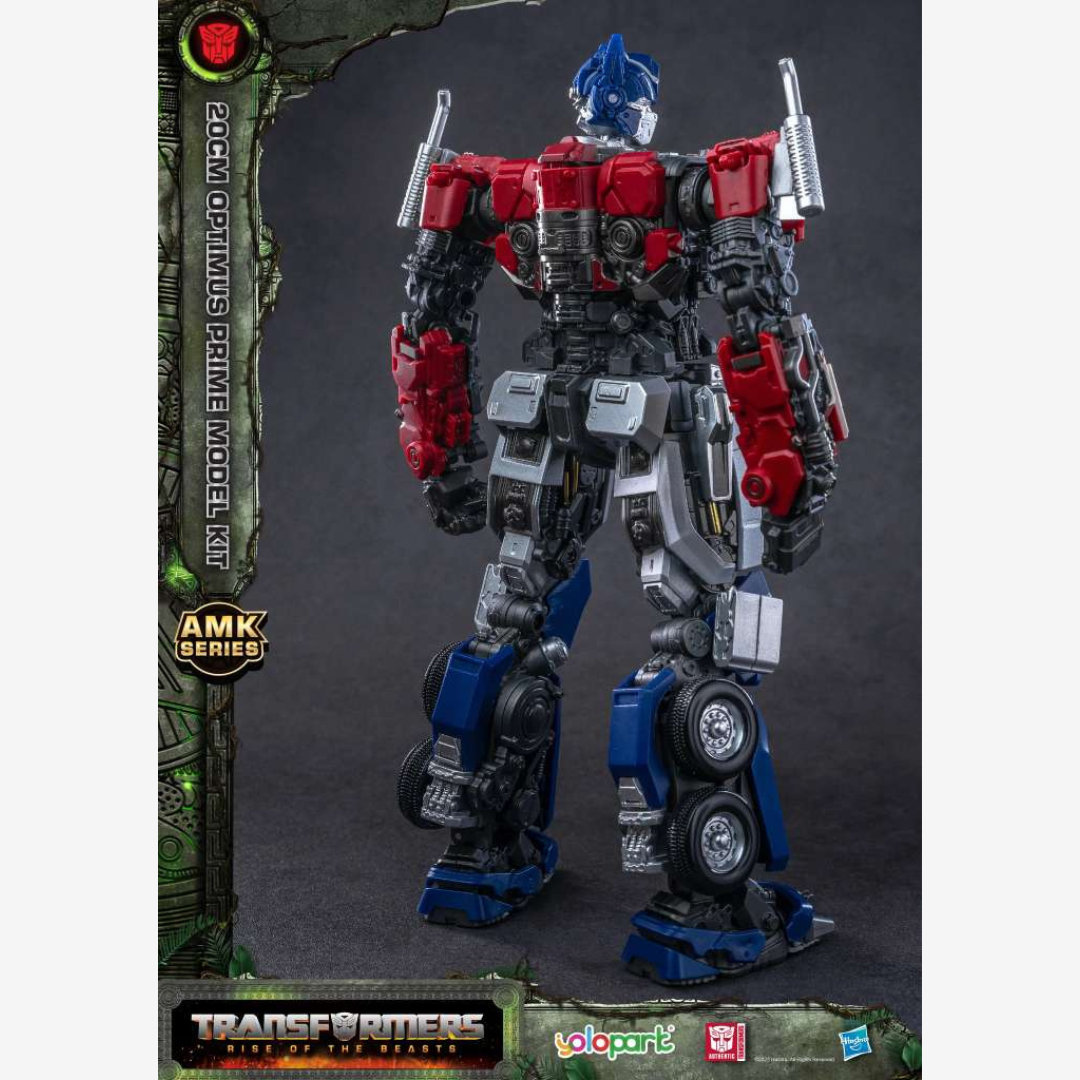 Model Kit Optimus Prime 20cm AMK Series Transformers Rise of the Beasts – snodato, dettagliato, facile da montare, senza colla né vernice.