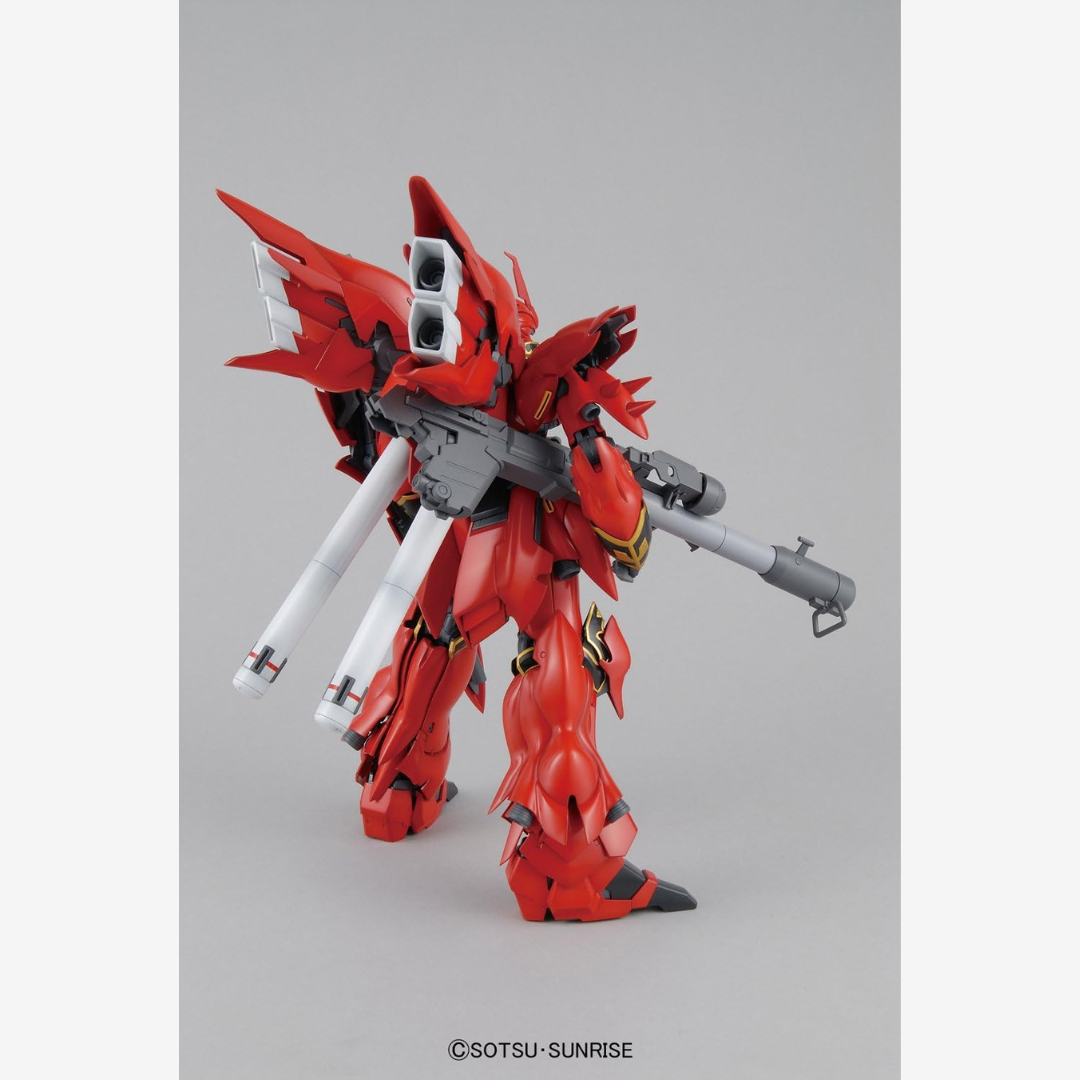 Box MG 1/100 Sinanju Ver.Ka Bandai – Mobile Suit Neo Zeon, Gunpla Master Grade con armi complete, kit da montare senza colla né verniciatura