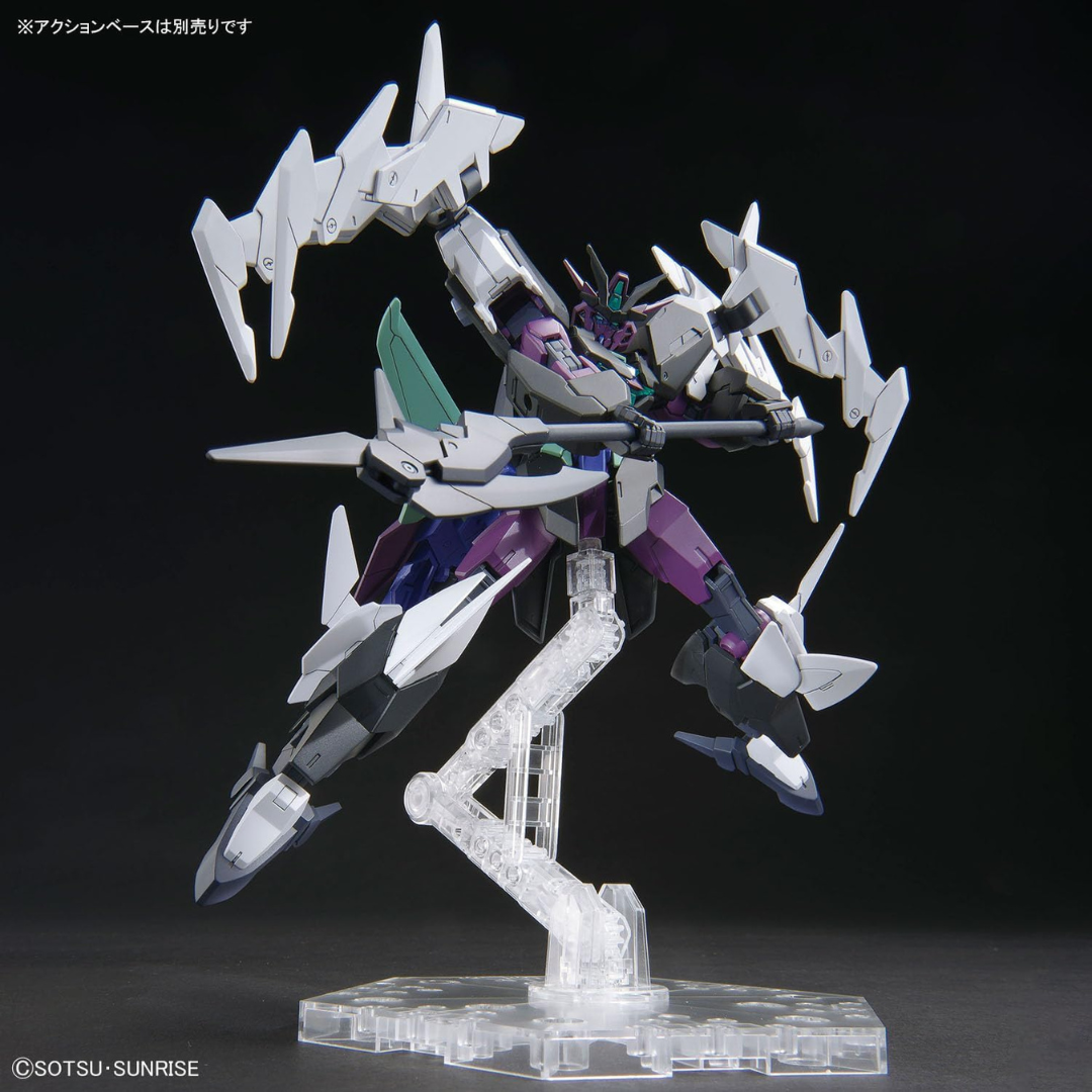 Box HG 1/144 Plutine Gundam Bandai – Modellino Gunpla da Build Metaverse, kit da assemblare senza colla con design high-tech e finitura cangiante.