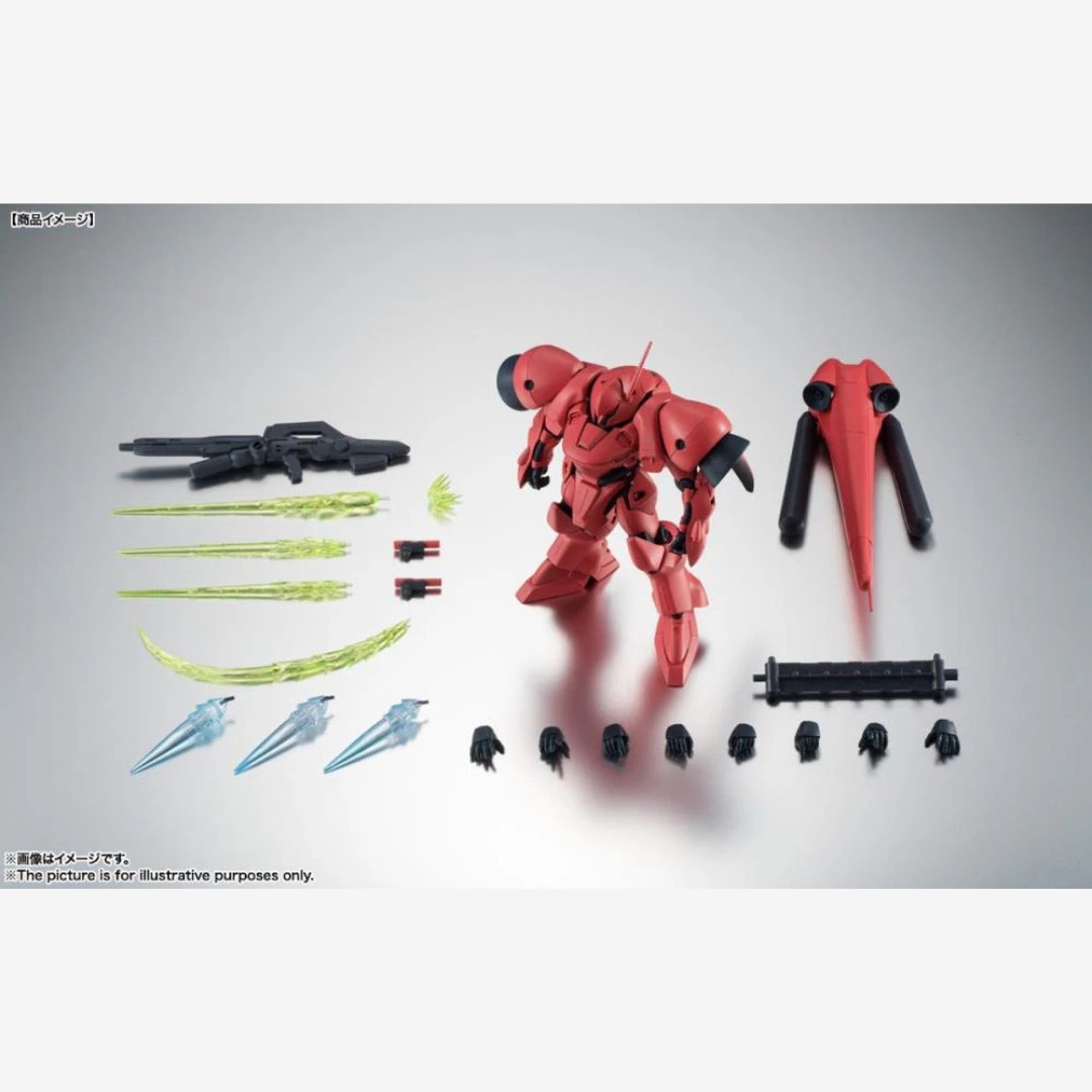 Box Gunpla Bandai HG 1/144 AGX-04 Gerbera-Tetra da Gundam 0083, kit assemblabile rosso, senza colla, con armamenti e booster fedeli all’anime.