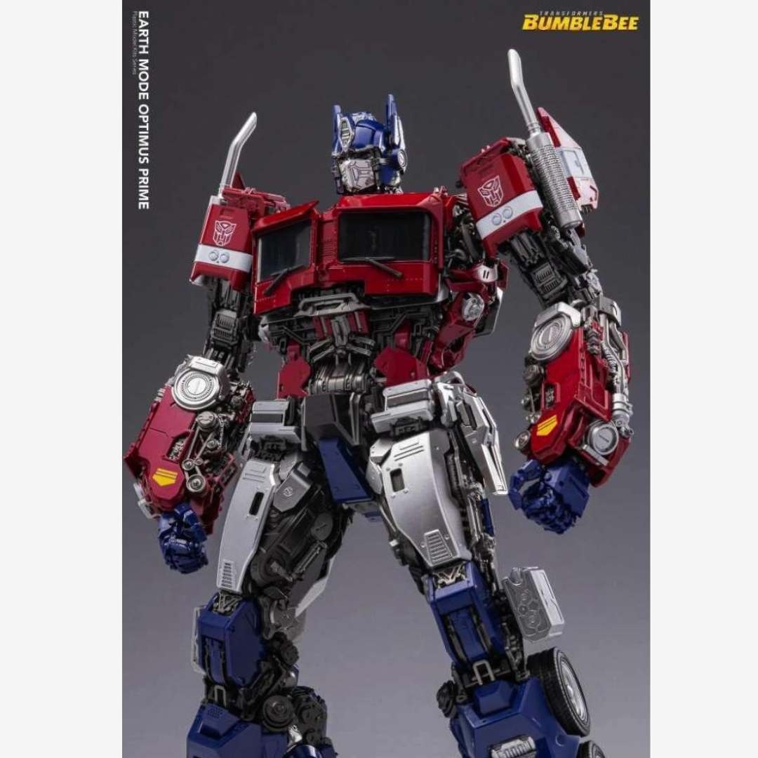 Modello Optimus Prime Yolopark da Bumblebee, kit dettagliato da assemblare senza colla, con ascia e blaster, perfetto per collezionisti Transformers