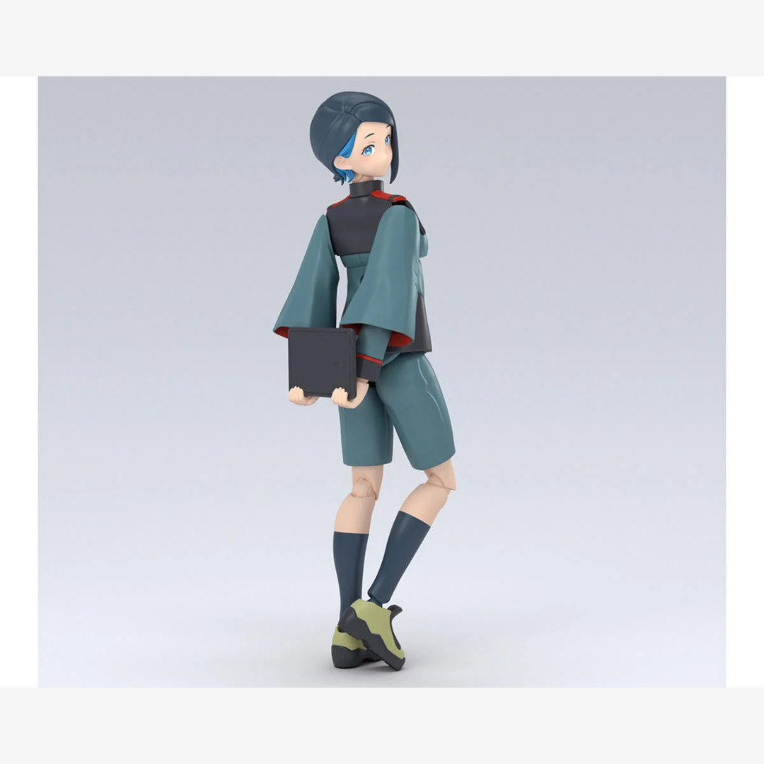 Box Figure-rise Standard Nika Nanaura Bandai da The Witch from Mercury, model kit anime 2024 da assemblare, senza colla né verniciatura.