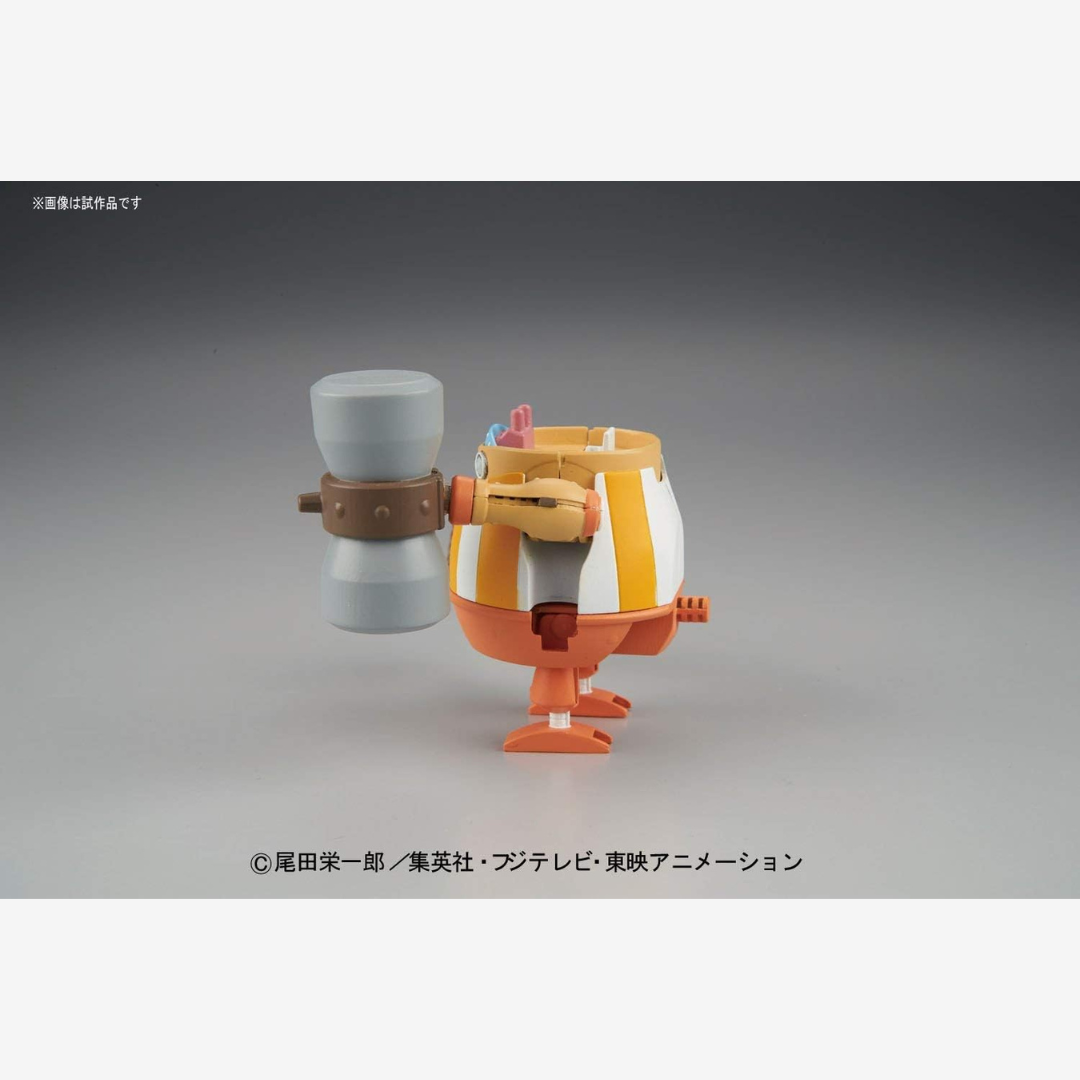 Box Bandai Chopper Robo Super No.4 Kung Fu Tracer One Piece, robot mecha con guantoni ispirato alla Kung Fu Point di Chopper, kit da assemblare senza colla né vernice