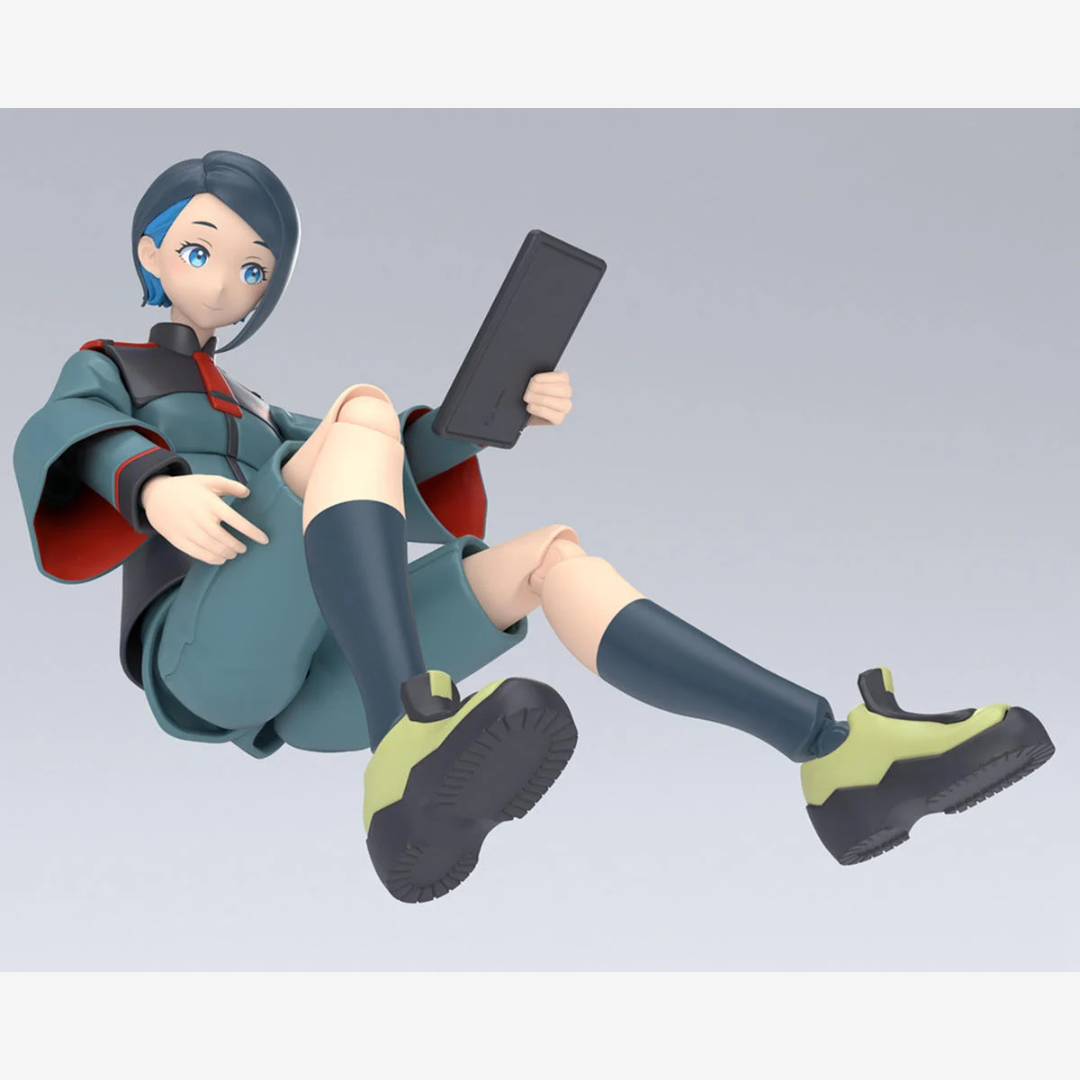 Box Figure-rise Standard Nika Nanaura Bandai da The Witch from Mercury, model kit anime 2024 da assemblare, senza colla né verniciatura.