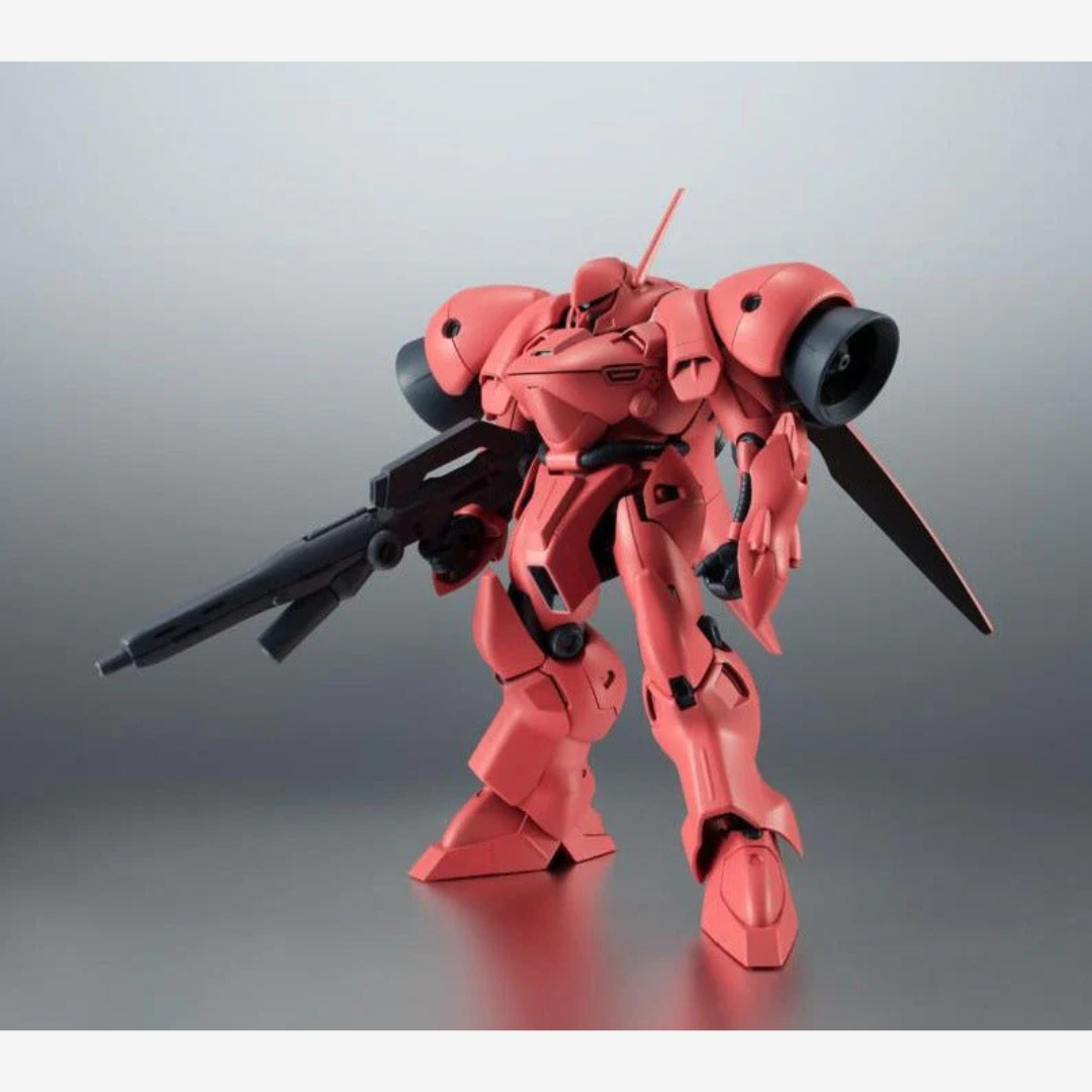 Box Gunpla Bandai HG 1/144 AGX-04 Gerbera-Tetra da Gundam 0083, kit assemblabile rosso, senza colla, con armamenti e booster fedeli all’anime.
