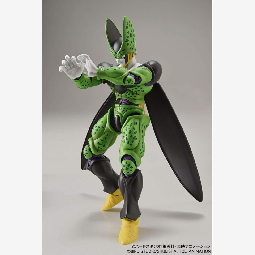 Box model kit Figure-rise Standard Bandai di Perfect Cell Dragon Ball Z, plastico da assemblare senza colla, articolato e dettagliato per collezionisti.