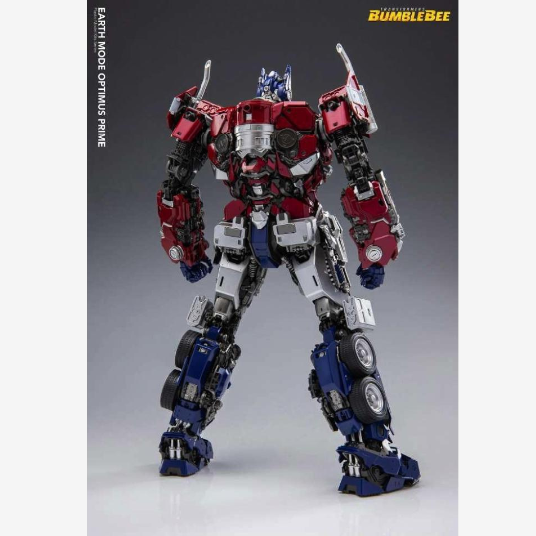 Modello Optimus Prime Yolopark da Bumblebee, kit dettagliato da assemblare senza colla, con ascia e blaster, perfetto per collezionisti Transformers