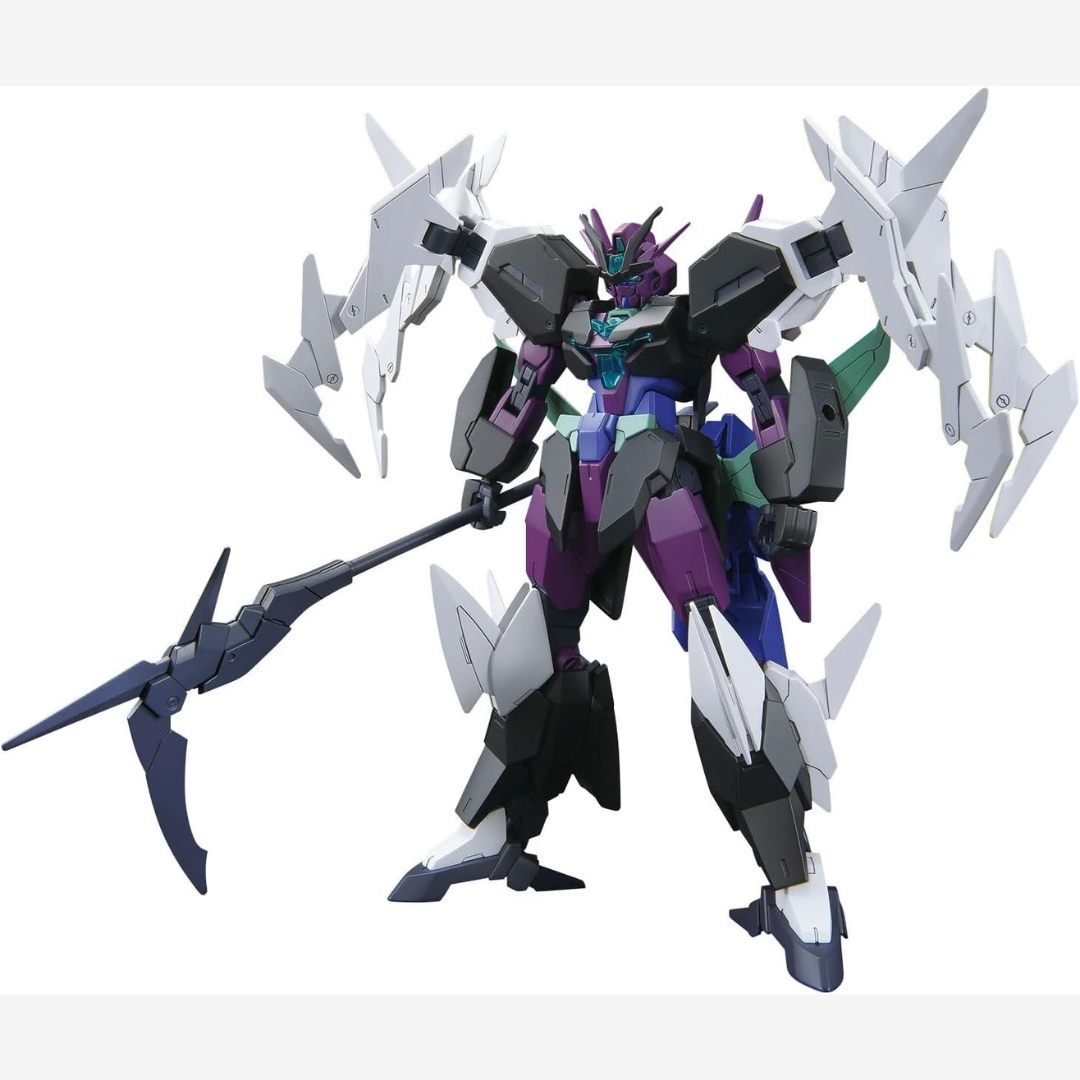 Box HG 1/144 Plutine Gundam Bandai – Modellino Gunpla da Build Metaverse, kit da assemblare senza colla con design high-tech e finitura cangiante.