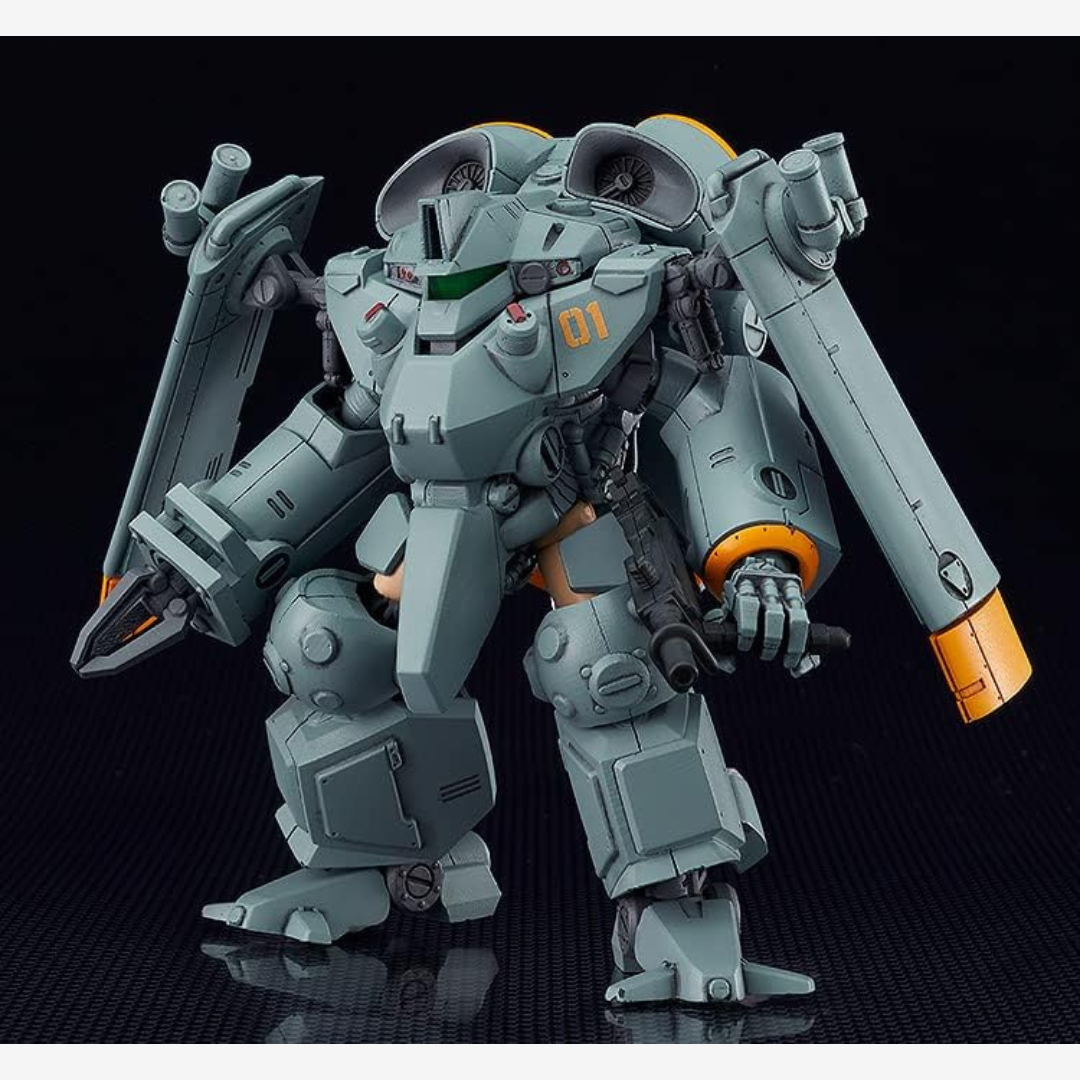 Model kit MODEROID MADOX-01 da Metal Skin Panic, mecha militare da montare senza colla, dettagliato e perfetto per collezionisti anime e robotica.