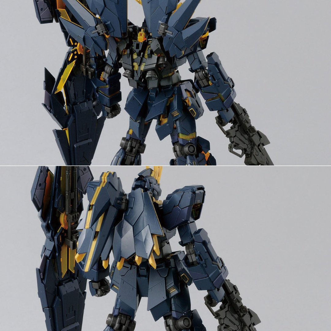 Gunpla RG Unicorn Gundam 02 Banshee Norn 1/144 Bandai con Psycho-Frame e Destroy Mode, kit assemblabile su Weeaboverse.it