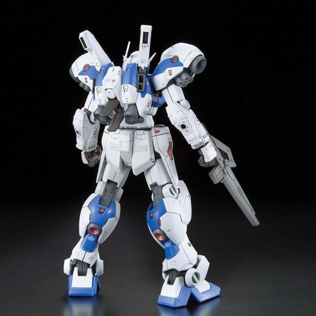 Gunpla HG RX-78GP02A Gundam Physalis 1/144 con scudo e fucile, mobile suit bianco-blu da Gundam 0083, perfetto per fan e modellisti di Gunpla