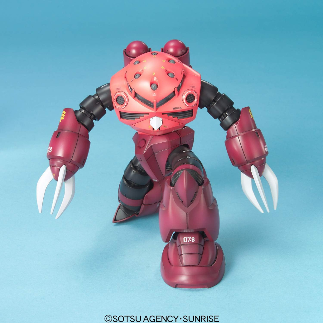 Gunpla MG 1/100 Z’Gok Custom Type Char Aznable – Mobile Suit anfibio Bandai da assemblare senza colla, modello dettagliato per collezionisti UC