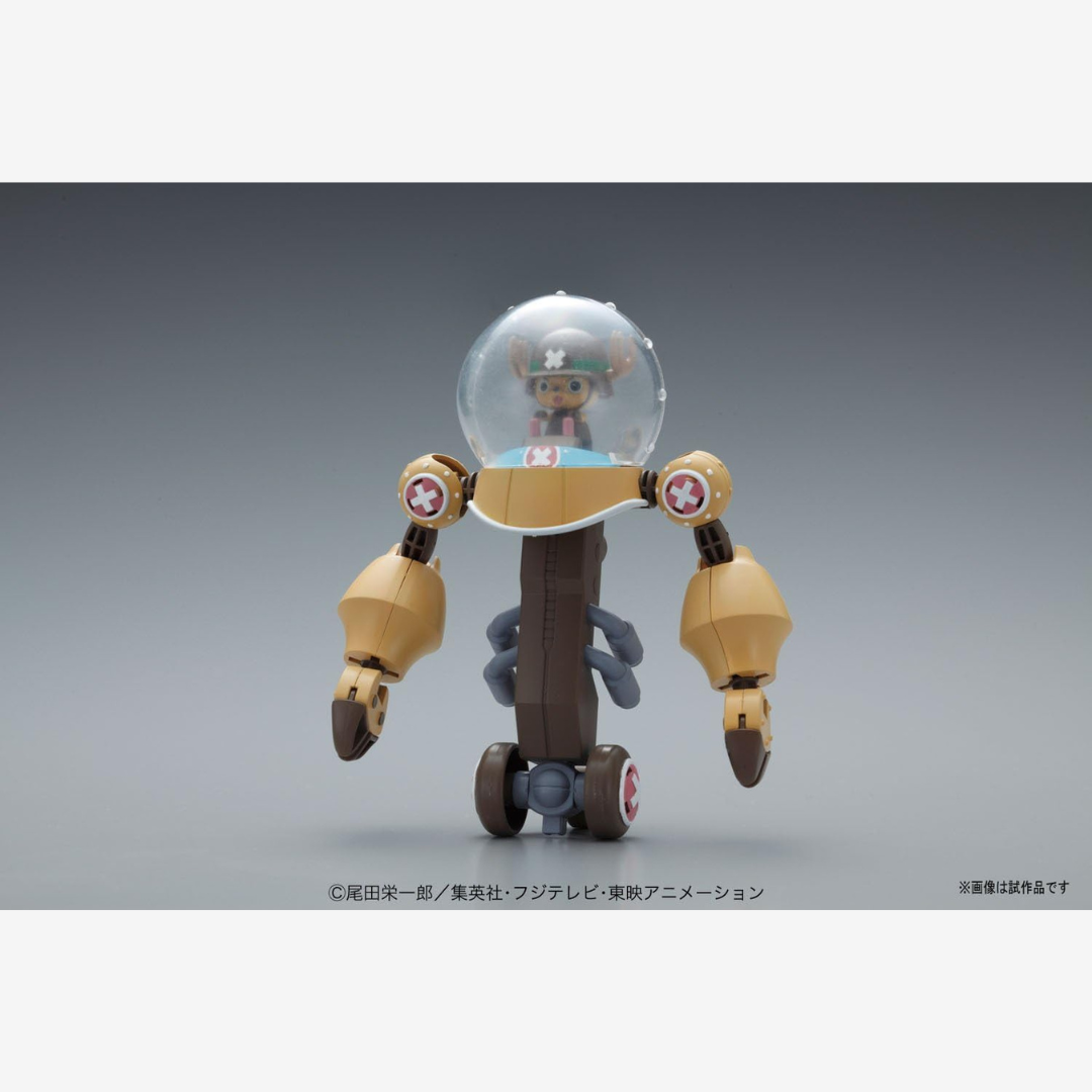 Box Bandai Chopper Robo Super No.2 Heavy Armor One Piece, robot da costruzione con braccia corazzate ispirato alla Heavy Point di Chopper, kit senza colla né vernice