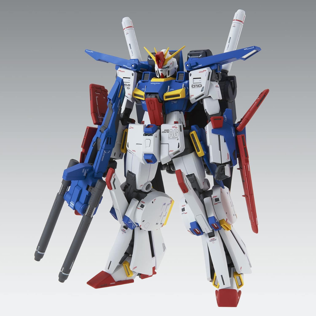 Gunpla MG ZZ Gundam Ver.Ka 1/100 Bandai: mobile suit trasformabile, dettagli premium, kit da montare senza colla perfetto per veri fan della serie anime.