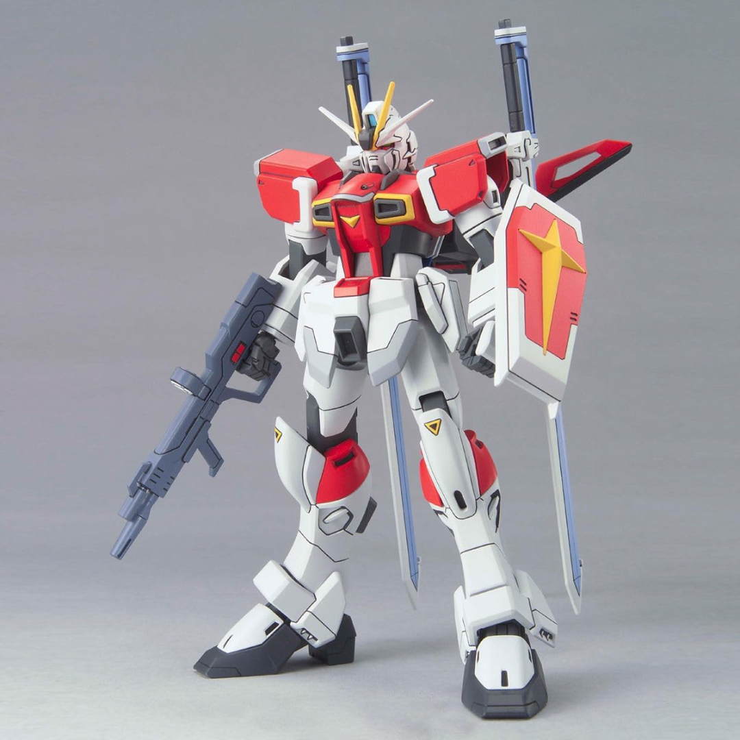 Box HG 1/144 Sword Impulse Gundam Bandai – Gunpla SEED Destiny rosso con spadoni Excalibur, kit da montare senza colla