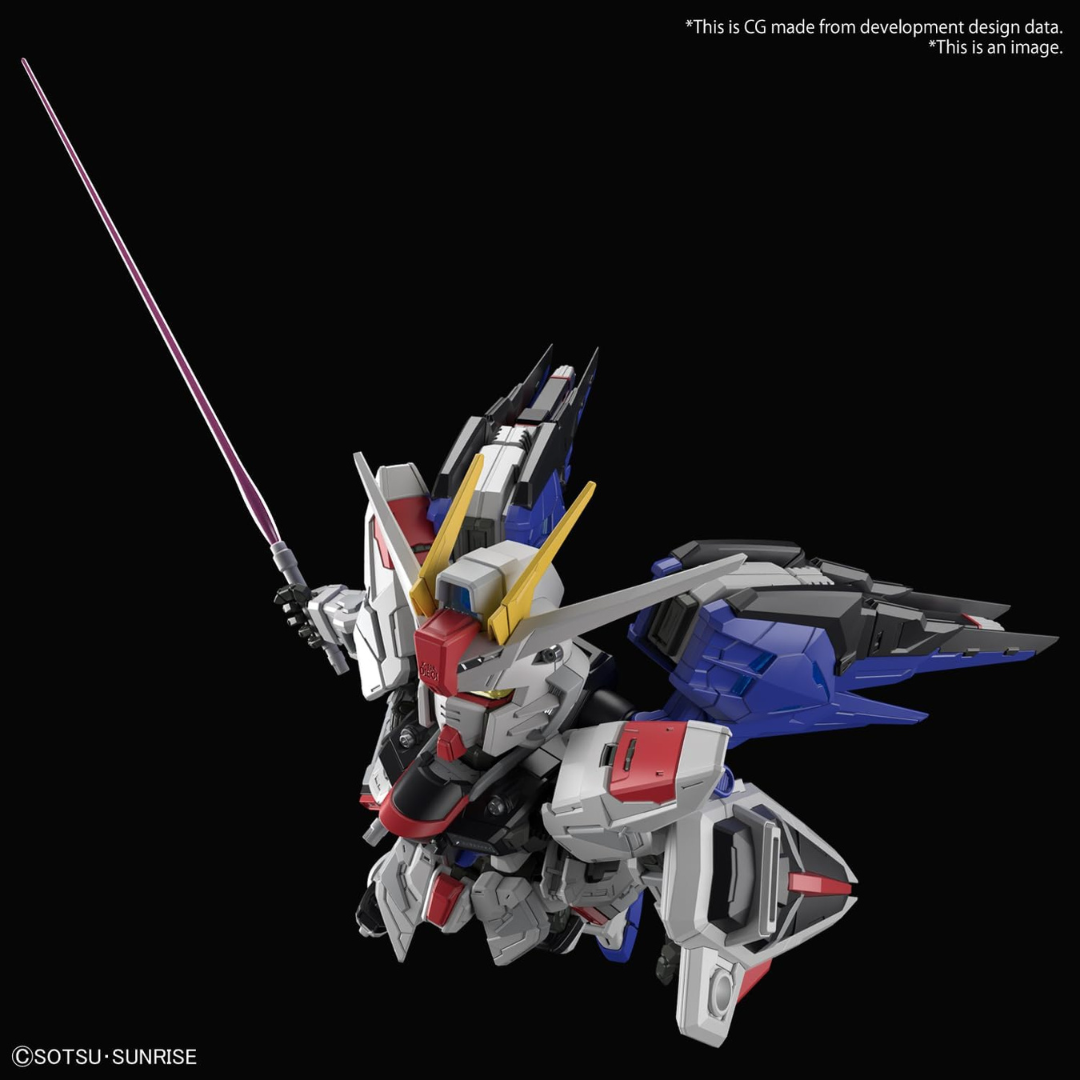 Box MGSD Freedom Gundam ZGMF-X10A Bandai – kit Gunpla SD altamente dettagliato, snodabile e da assemblare senza colla né vernice