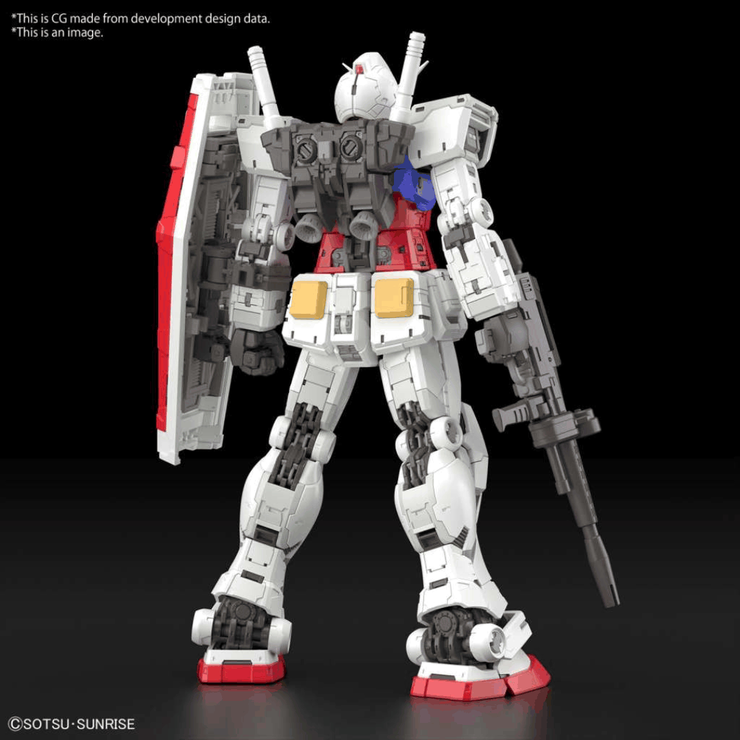 Box RG RX-78-2 Gundam Ver.2.0 Real Grade 1/144 Bandai – Kit Gunpla EFSF dettagliato da montare senza colla, ispirato a Mobile Suit Gundam.