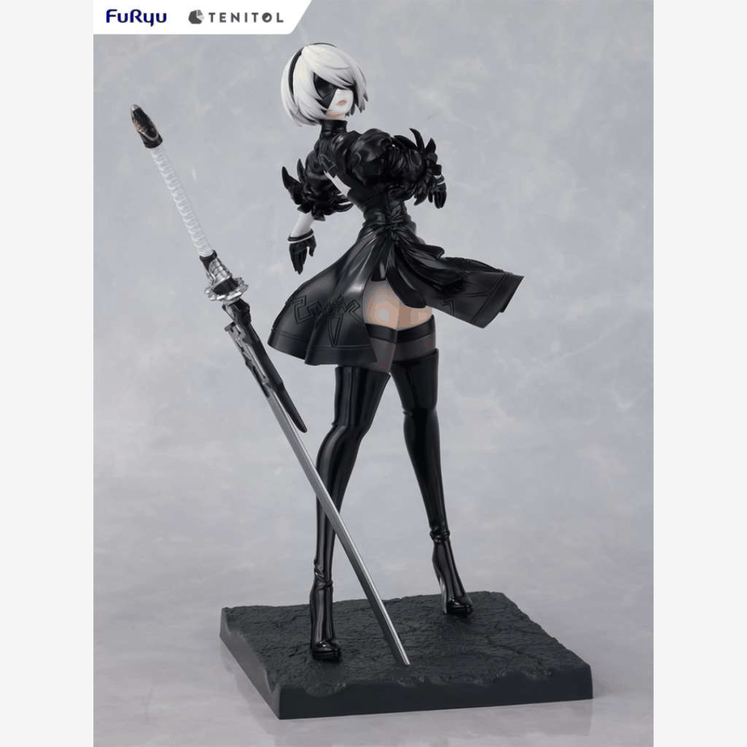 Statuetta da collezione 2B Ver1.1a NieR:Automata 22cm Tenitol PVC con spada e dettagli realistici – figure anime ufficiale