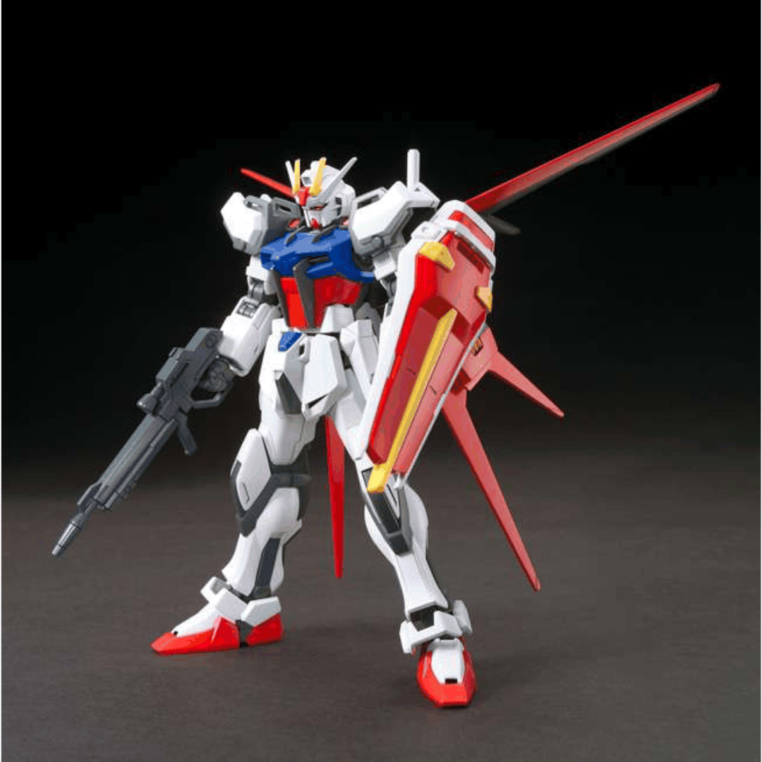 Box HG 1/144 Aile Strike Gundam Bandai – Model kit da assemblare senza colla, mobile suit volante tratto da Gundam SEED, universo Cosmic Era