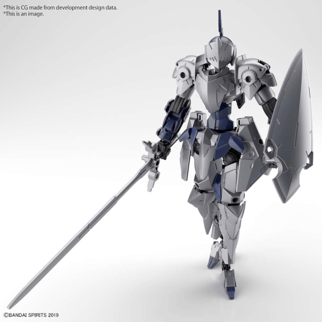 Bandai 30MM Spinatio Knight Type 1/144 – Mecha cavaliere con lancia, scudo e armatura modulare per pose dinamiche e personalizzazione.