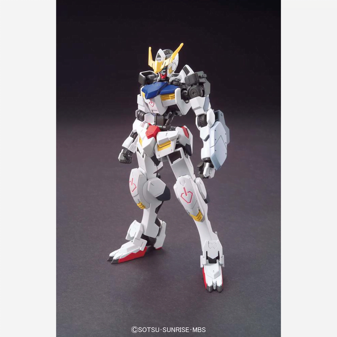 Box HG 1/144 Gundam Barbatos Bandai – Model kit da Iron-Blooded Orphans, facile da montare senza colla, con mazza da battaglia e look iconico