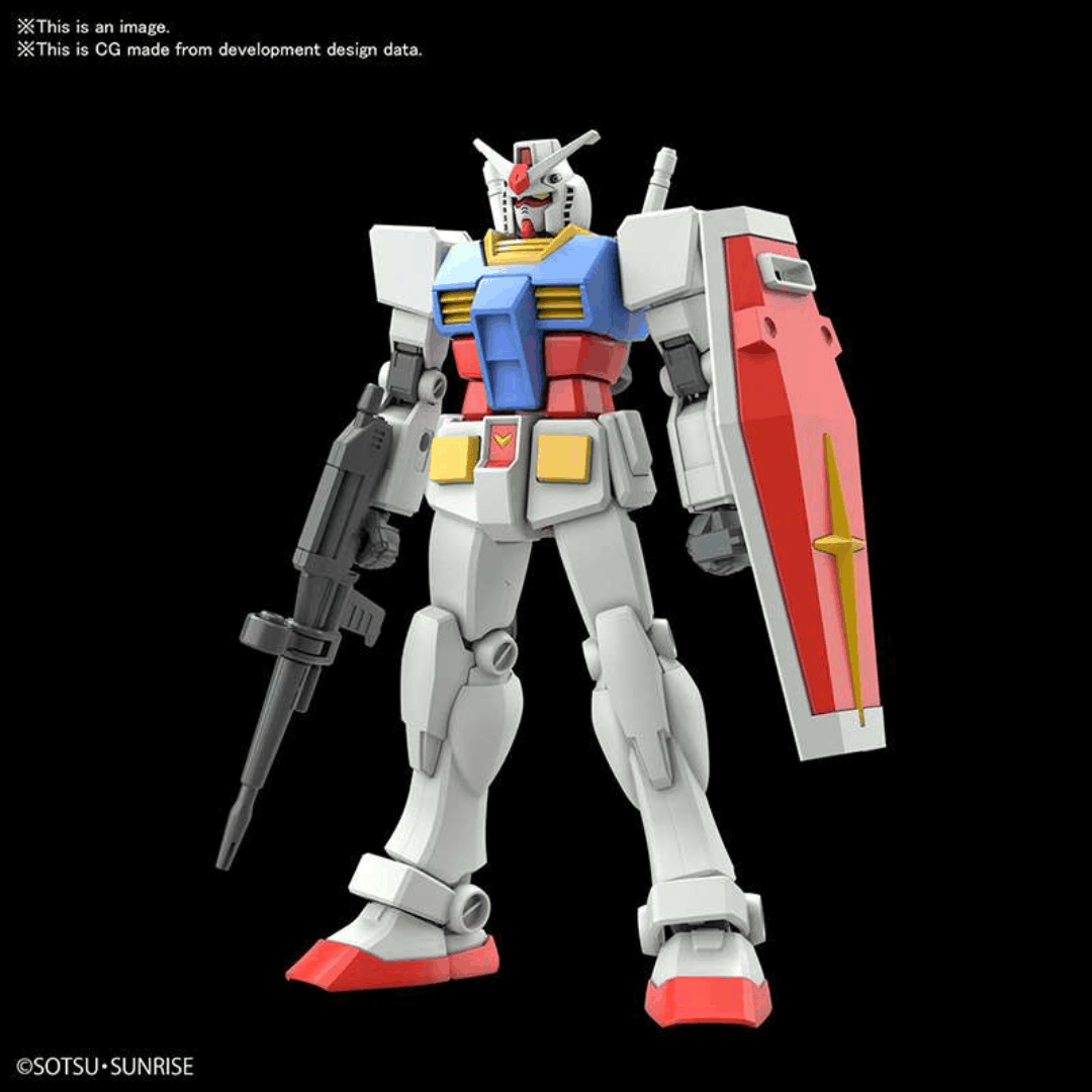 Box RX-78-2 Gundam Entry Grade 1/144 Bandai – Gunpla facile da assemblare senza colla, ideale per principianti e fan di Mobile Suit Gundam