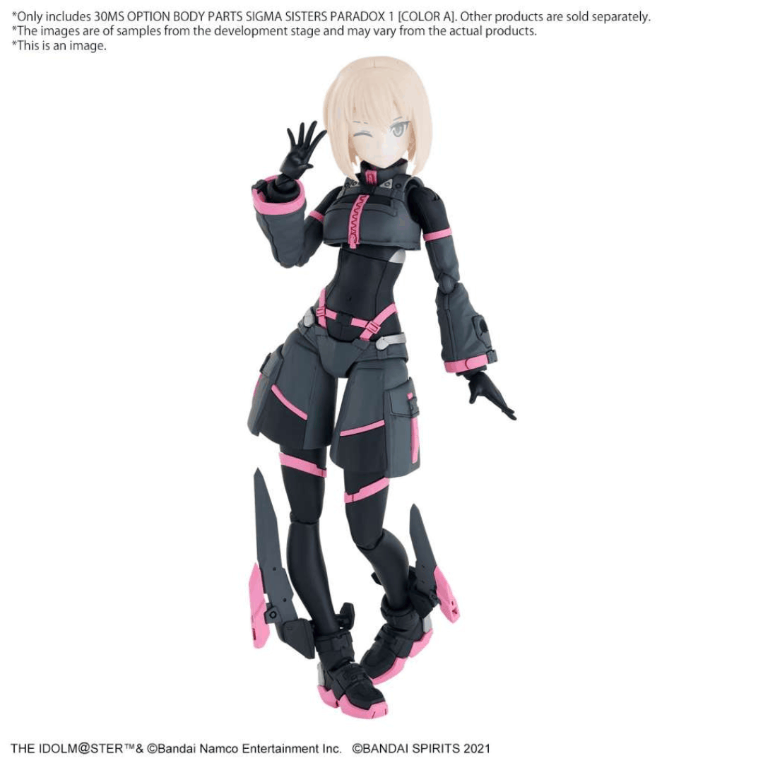 Box 30MS Sigma Sisters Paradox 1 Color A – Option Body Parts da The Idolmaster Shiny Colors per kit personalizzati anime mecha e idol