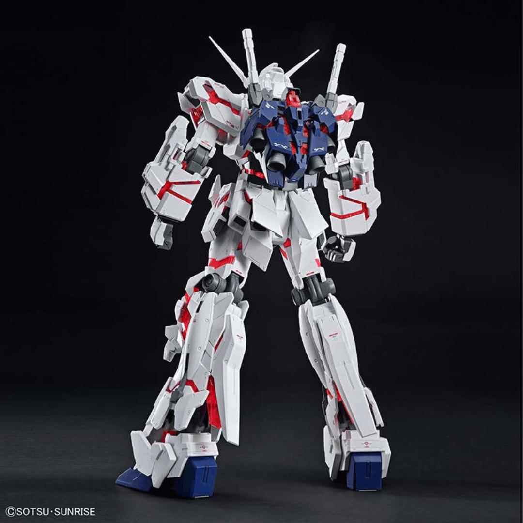 Box Mega Size Model 1/48 Unicorn Gundam Destroy Mode Bandai – Kit Gunpla gigante da 45 cm con psycho-frame, da assemblare senza colla né verniciatura