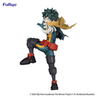 Statuetta PVC Izuku Midoriya 21cm Trio-Try-iT My Hero Academia by FuRyu in posa d’azione con costume da eroe e base per esposizione