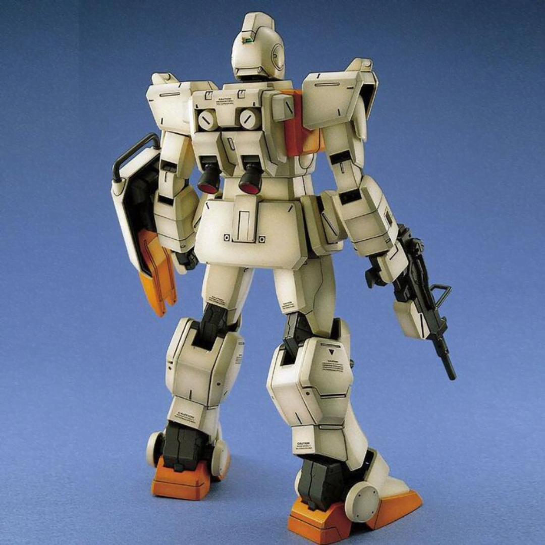 Box e modello MG 1/100 GM Ground Type Bandai – Gunpla Master Grade realistico da montare senza colla, tratto da Mobile Suit Gundam The 08th MS Team UC