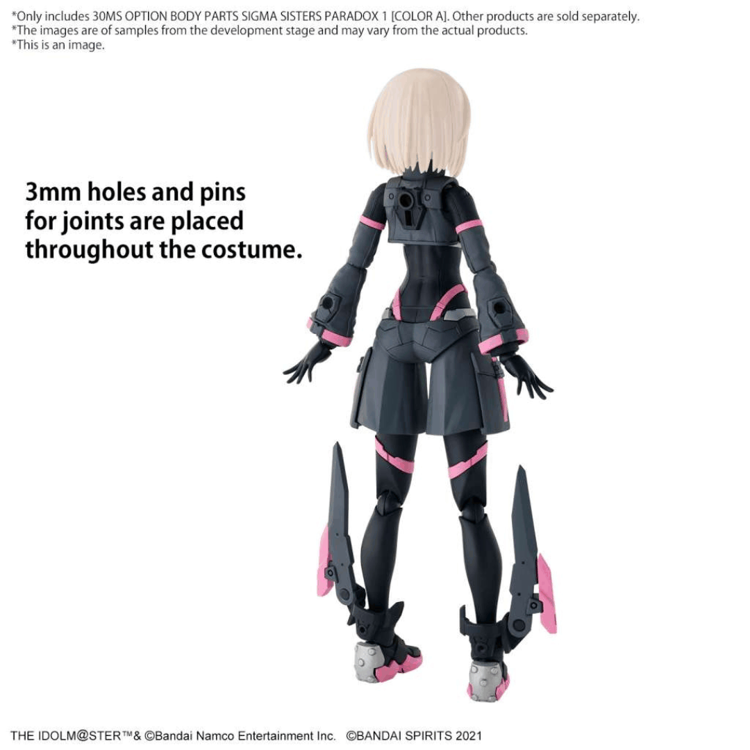 Box 30MS Sigma Sisters Paradox 1 Color A – Option Body Parts da The Idolmaster Shiny Colors per kit personalizzati anime mecha e idol