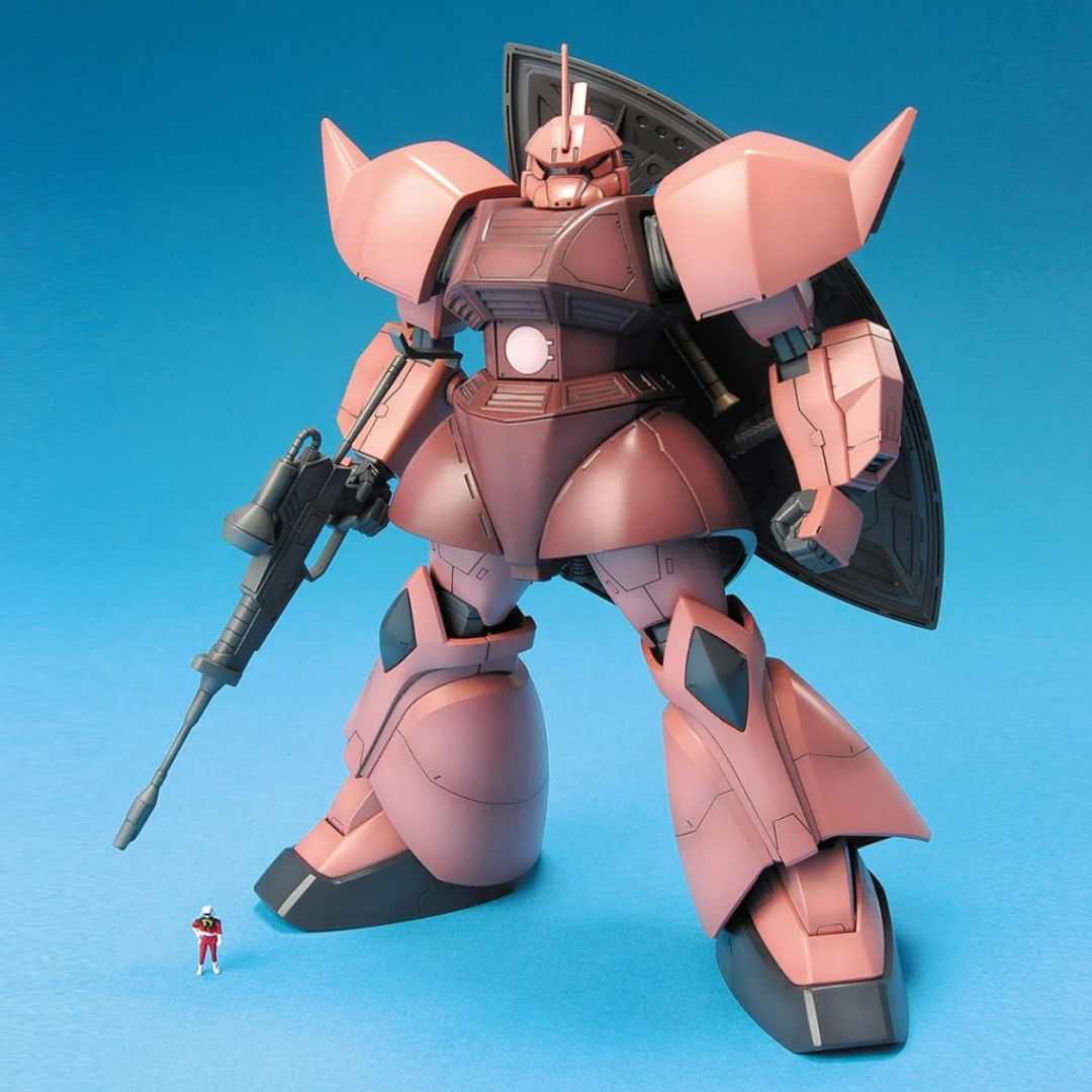 Box MG 1/100 MS-14S Gelgoog Char Custom Bandai – Gunpla Master Grade da assemblare senza colla, mobile suit Zeon della serie Mobile Suit Gundam UC