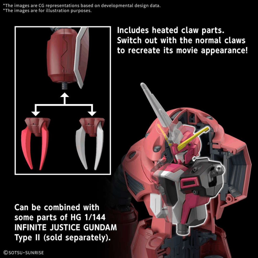 Box HG 1/144 Z’Gok SEED Freedom Ver. Bandai – Model kit facile da montare, mobile suit anfibio con artigli energetici tratto da Gundam SEED Freedom