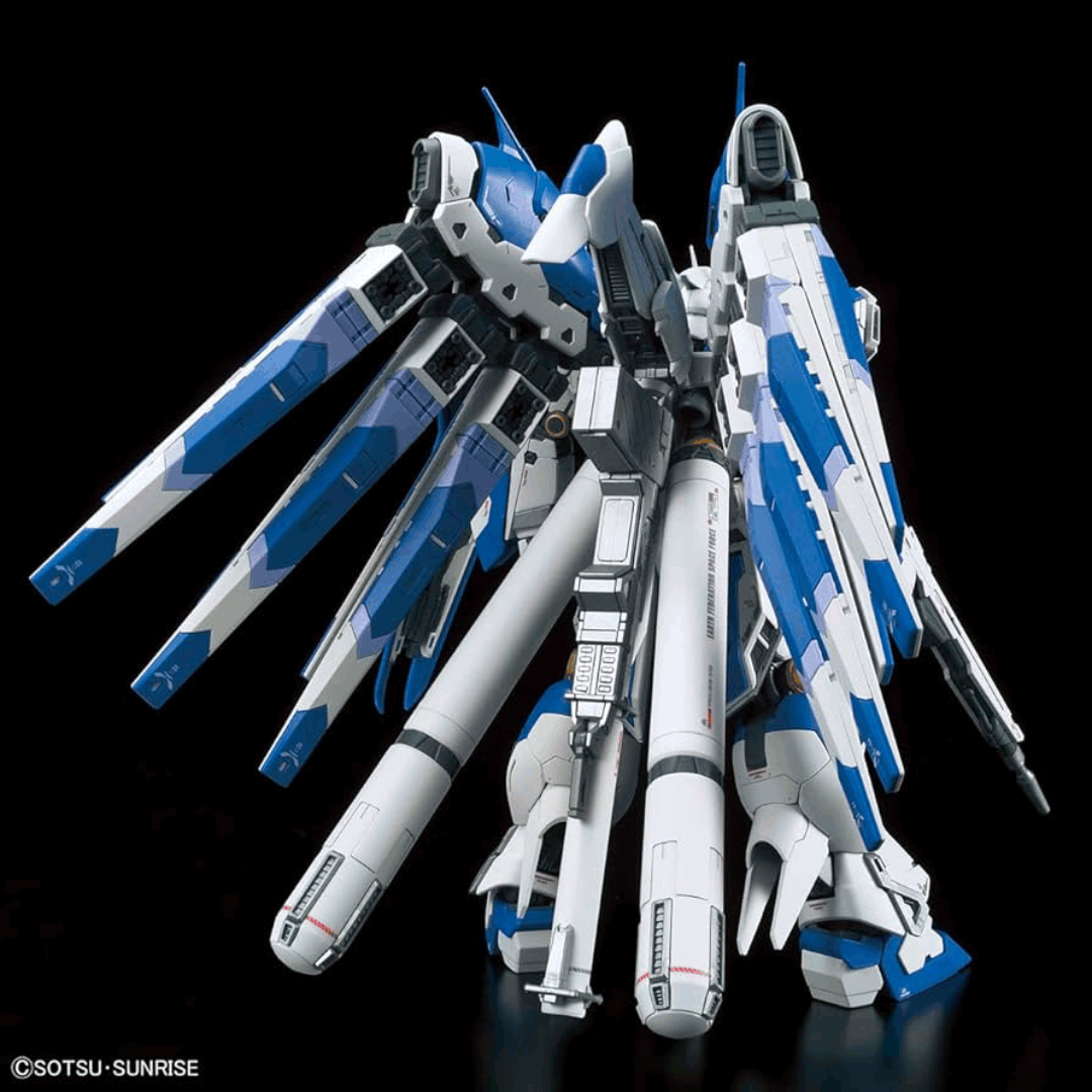 Box RG 1/144 RX-93-v2 Hi-V Gundam Bandai – Gunpla Real Grade da assemblare senza colla, tratto da Gundam UC Beltorchika’s Children Amuro Ray