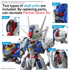 Model Kit MGSD Gundam Aerial Bandai da The Witch from Mercury, formato SD dettagliato, armatura premium e articoli traslucidi per pose dinamiche.