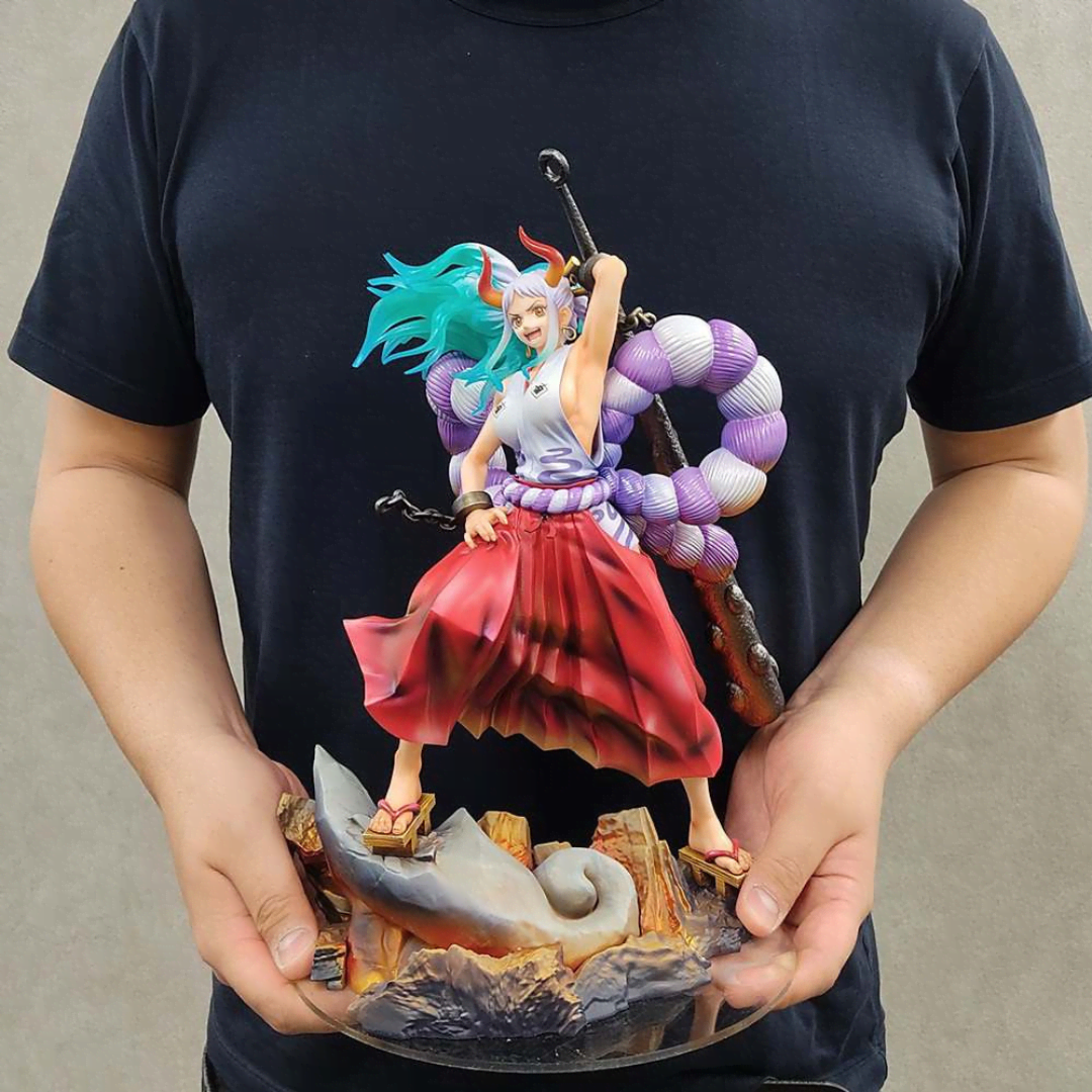Figure Yamato P.O.P Wa-Maximum 17 cm One Piece in posa dinamica su base rocciosa – edizione limitata St Rerun per collezionisti