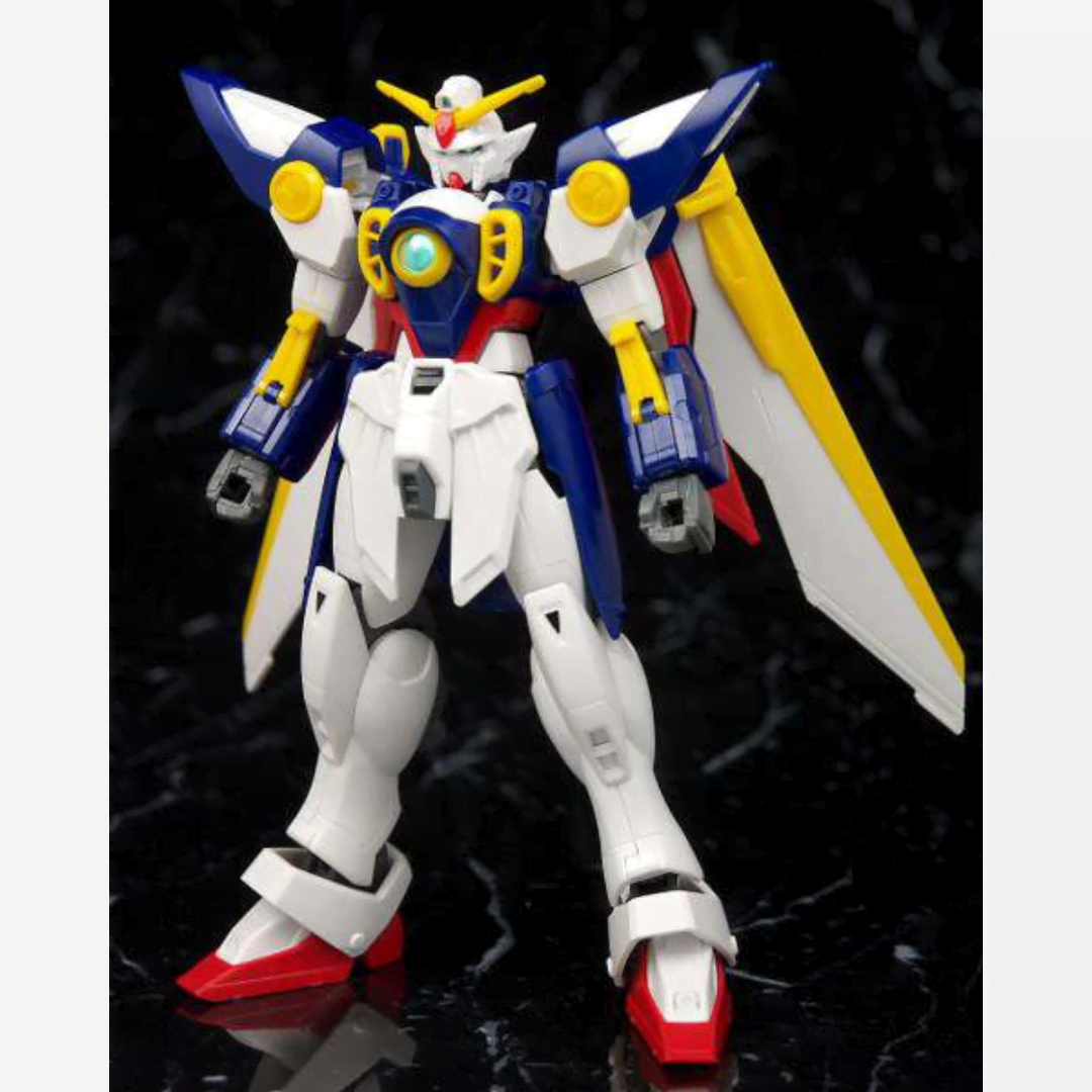 Box HG 1/144 Wing Gundam Bandai – Model kit trasformabile da assemblare senza colla, tratto da Mobile Suit Gundam Wing, universo After Colony