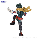 Statuetta PVC Izuku Midoriya 21cm Trio-Try-iT My Hero Academia by FuRyu in posa d’azione con costume da eroe e base per esposizione