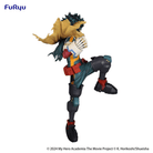 Statuetta PVC Izuku Midoriya 21cm Trio-Try-iT My Hero Academia by FuRyu in posa d’azione con costume da eroe e base per esposizione