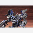Box model kit CO3 Malicious R.I.P. 3/M Armored Core Verdict Day con armatura nera, booster blu e armi da combattimento futuristiche