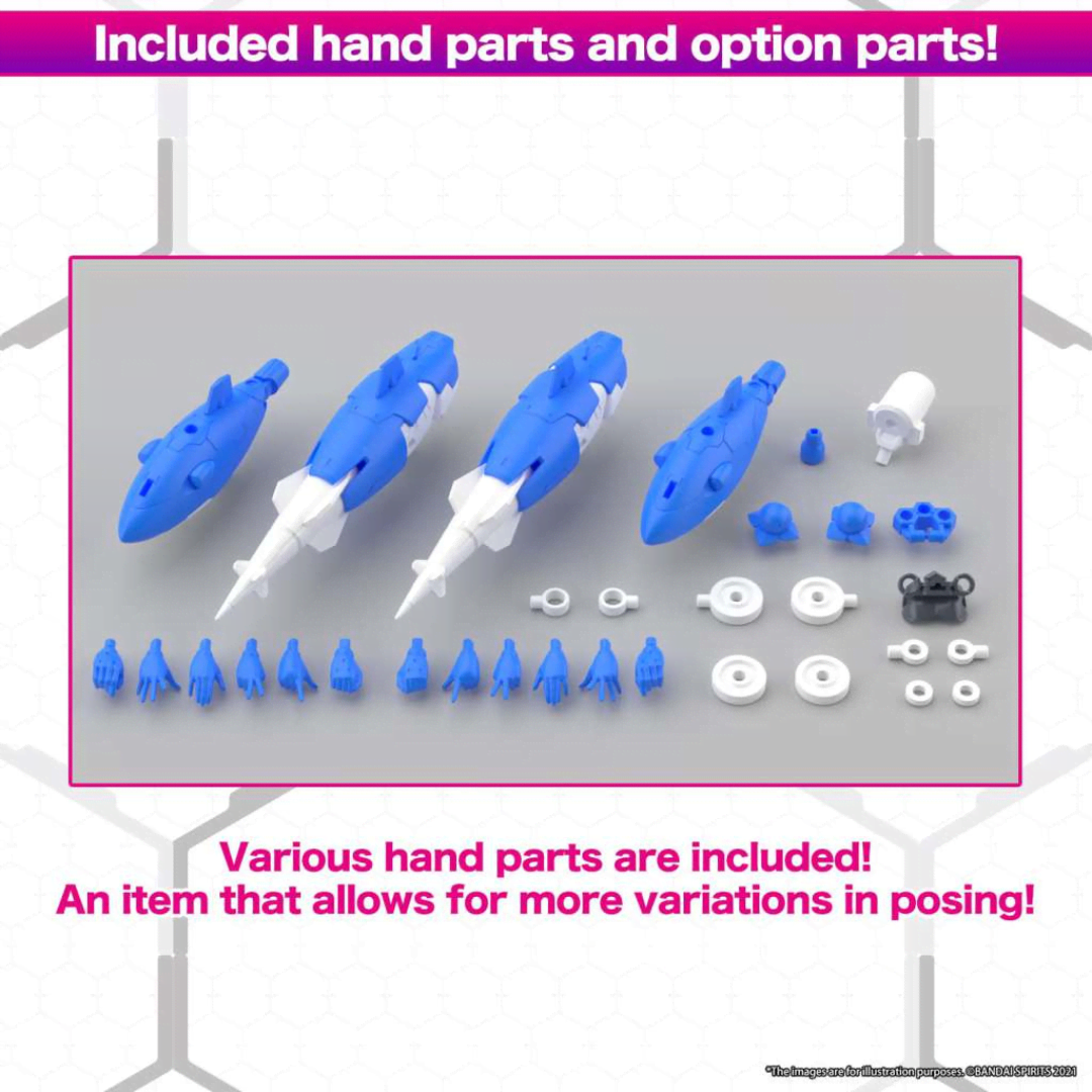 Bandai 30MS Siana Amarcia Vivace Form 1/144 – Model kit girl con armatura subacquea, volti espressivi e compatibilità con i kit 30MM.