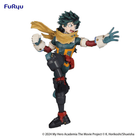Statuetta PVC Izuku Midoriya 21cm Trio-Try-iT My Hero Academia by FuRyu in posa d’azione con costume da eroe e base per esposizione