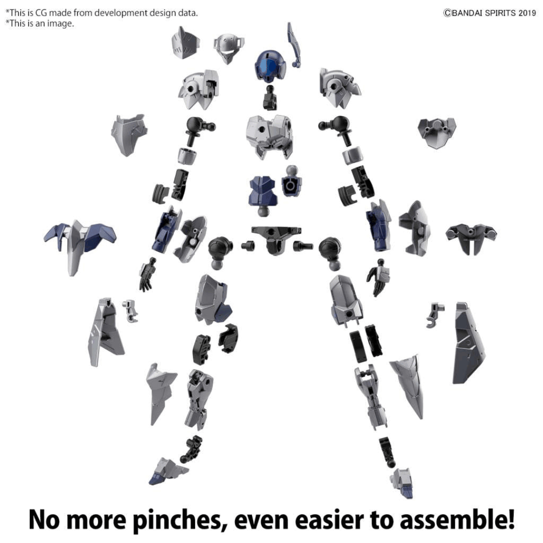 Bandai 30MM Spinatio Knight Type 1/144 – Mecha cavaliere con lancia, scudo e armatura modulare per pose dinamiche e personalizzazione.