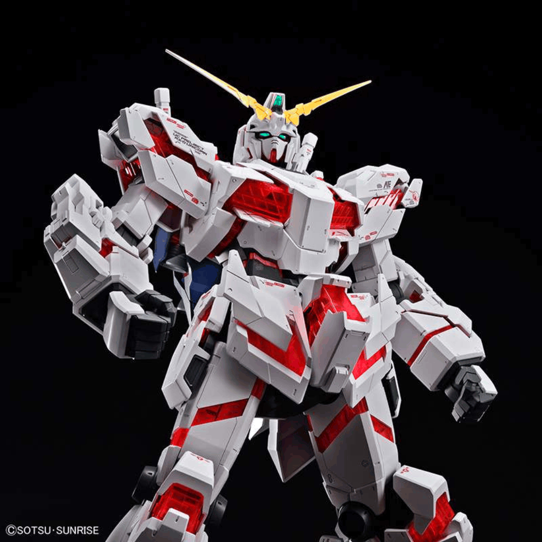 Box Mega Size Model 1/48 Unicorn Gundam Destroy Mode Bandai – Kit Gunpla gigante da 45 cm con psycho-frame, da assemblare senza colla né verniciatura